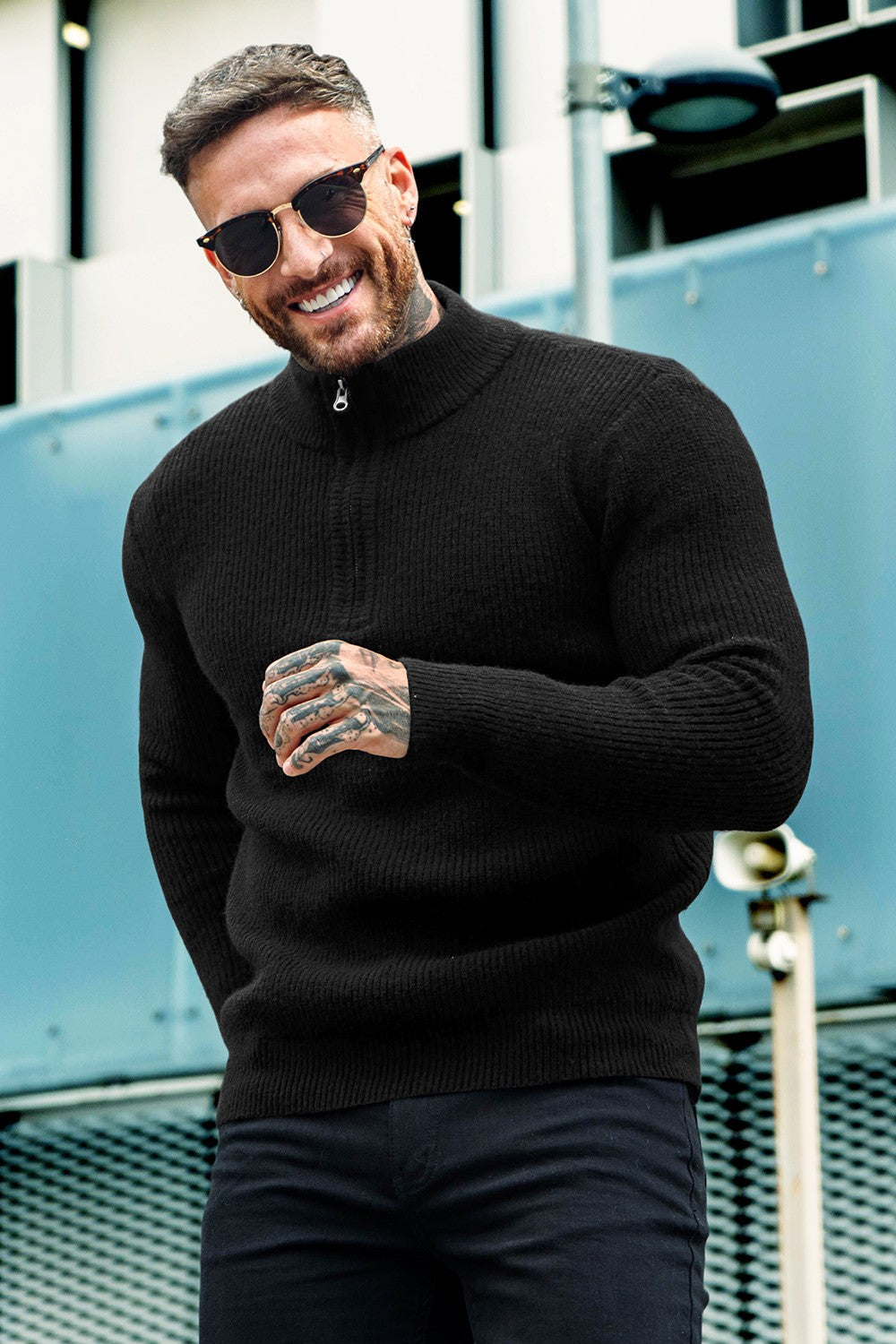 Men's Casual Sweater - Zipper