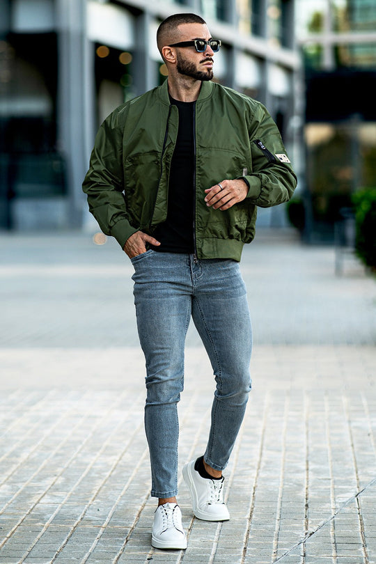 Men's Bomber Jacket - Green