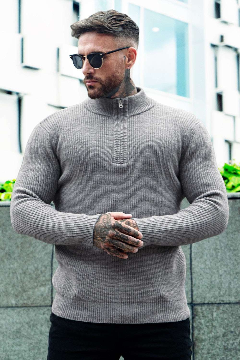 Men's Casual Sweater - Zipper