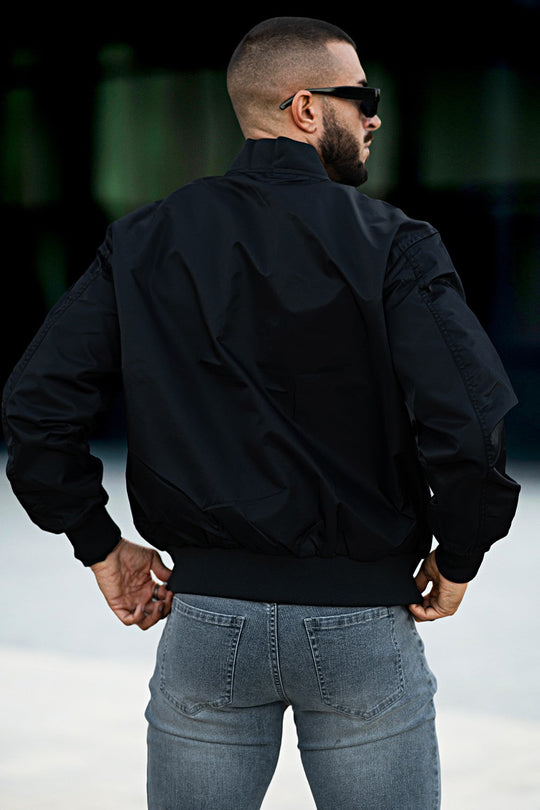 Men's Bomber Jacket - Black