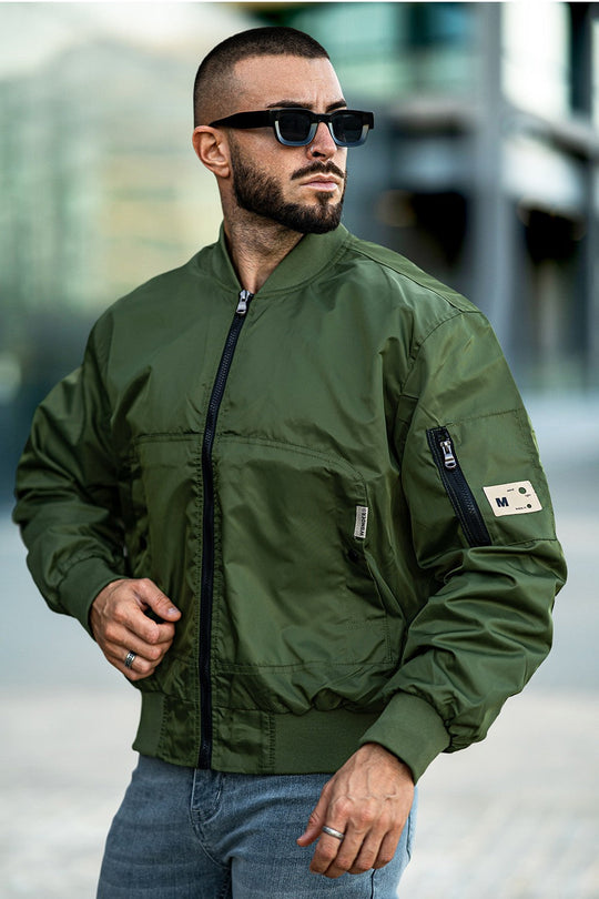 Men's Bomber Jacket - Green