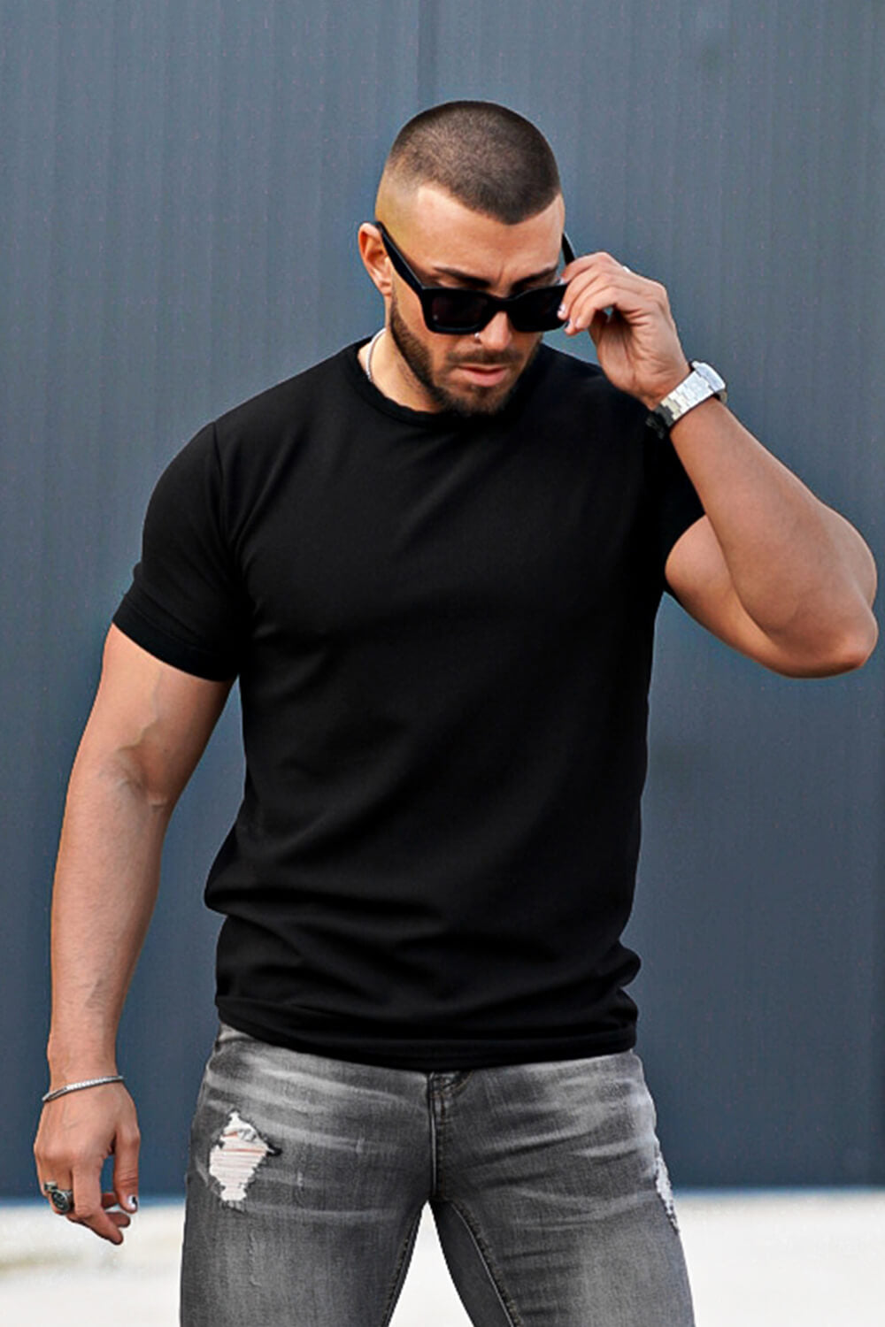 Men's Crew Neck T-Shirt - Black