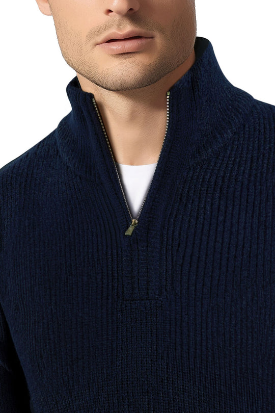 Men's Casual Sweater - Half Turtleneck