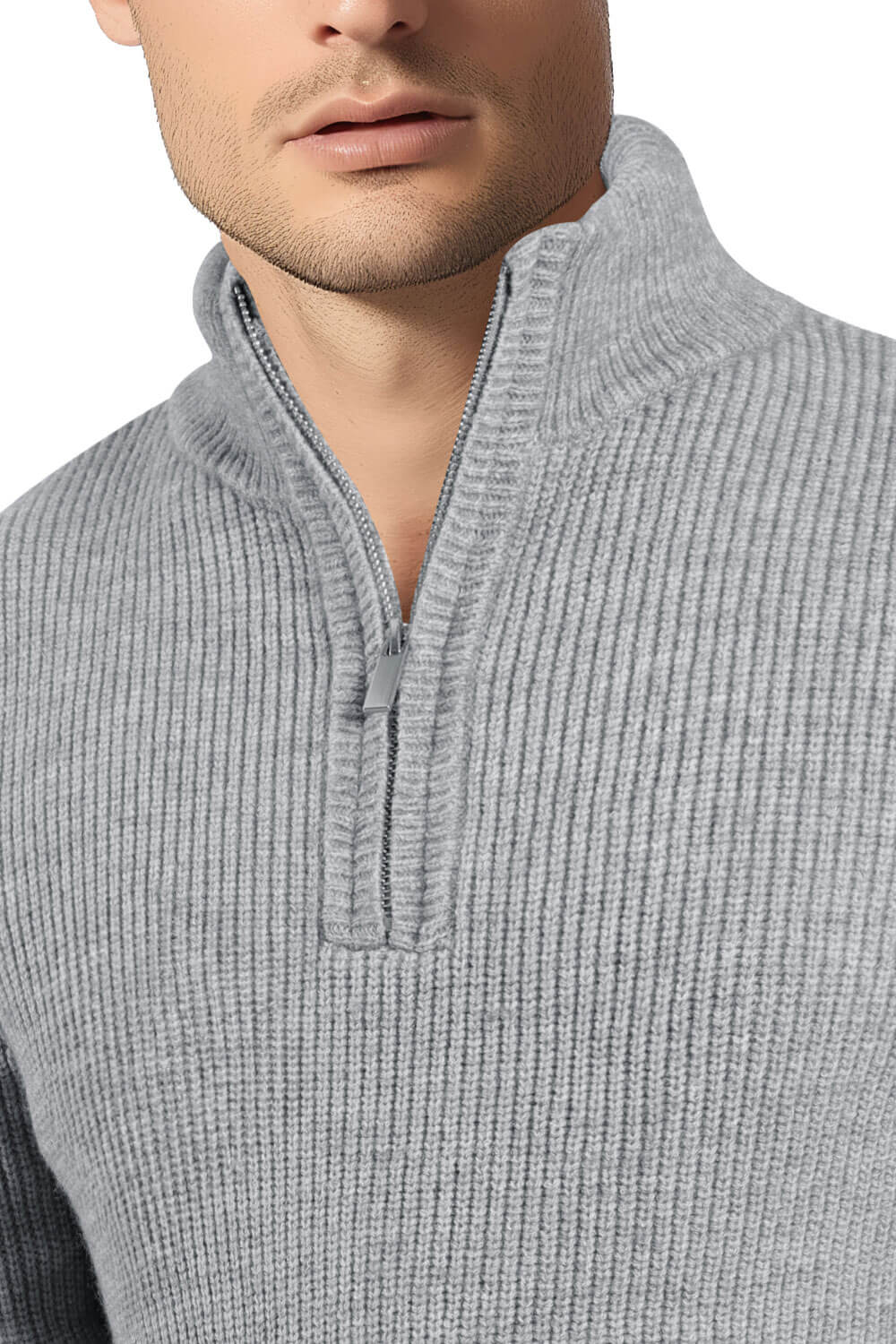 Men's Casual Sweater - Half Turtleneck