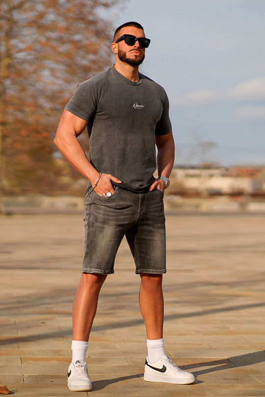 Denim Shorts - Urban Gray