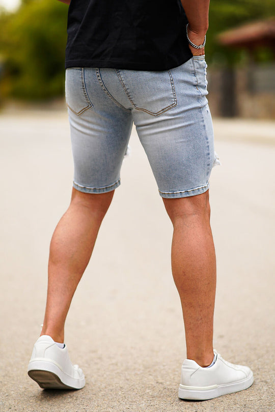 Urban Style Ripped Denim Shorts