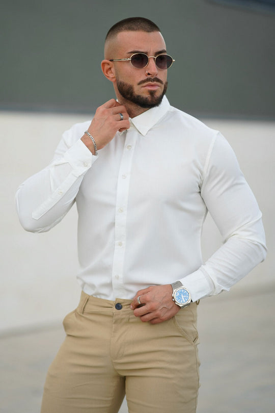 Gingtto Mens Fashion Long Sleeve Shirt With Good Quality