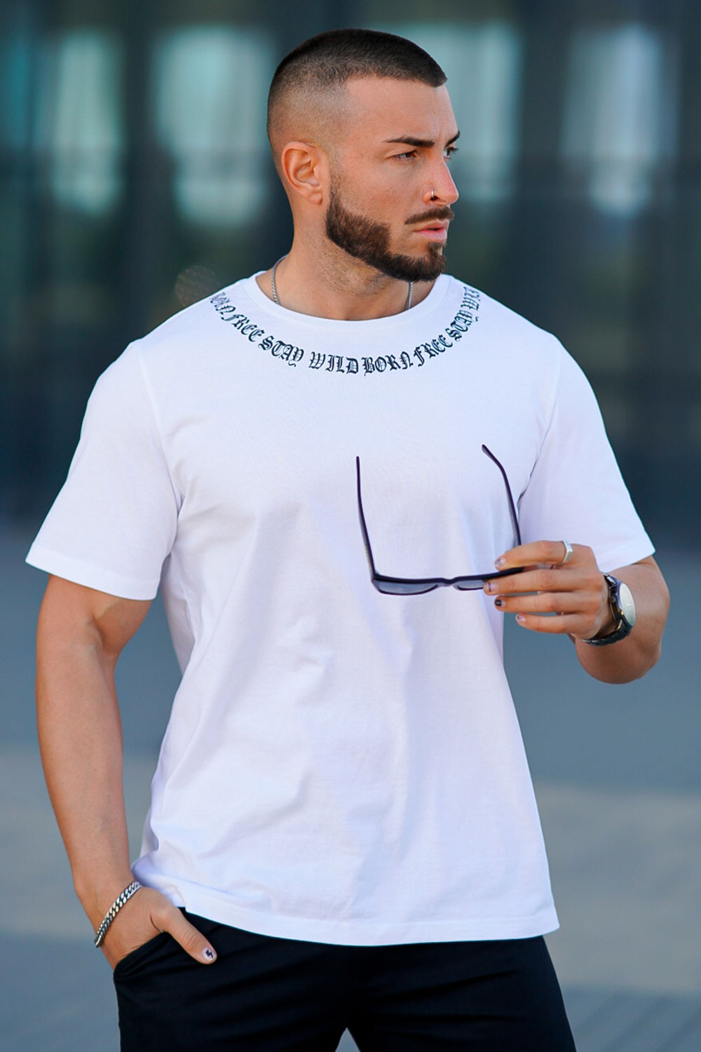 Athletic Performance: Men's White Moisture-Wicking Short Sleeve Tee