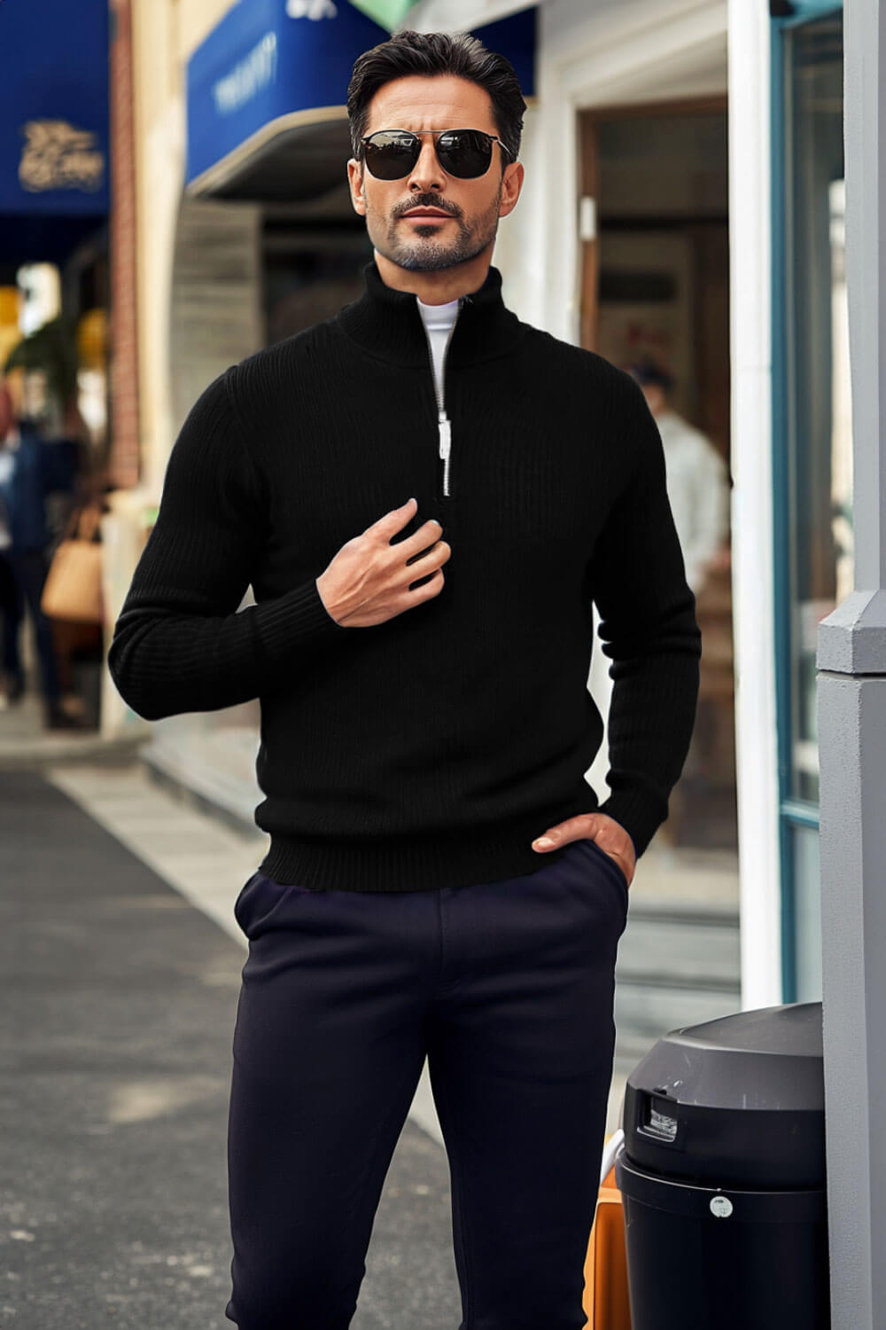 Men's Casual Sweater - Zipper