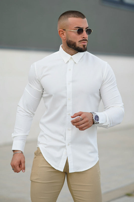 Gingtto Mens Fashion Long Sleeve Shirt With Good Quality