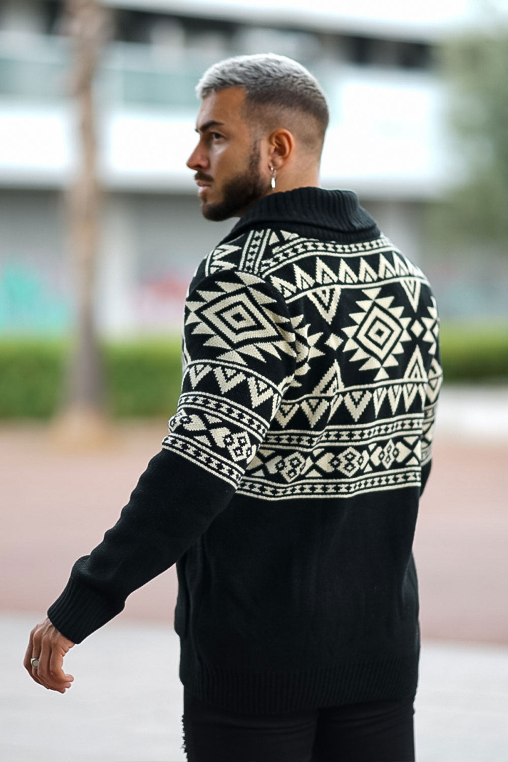 Men's Shawl Collar Cardigan Sweater