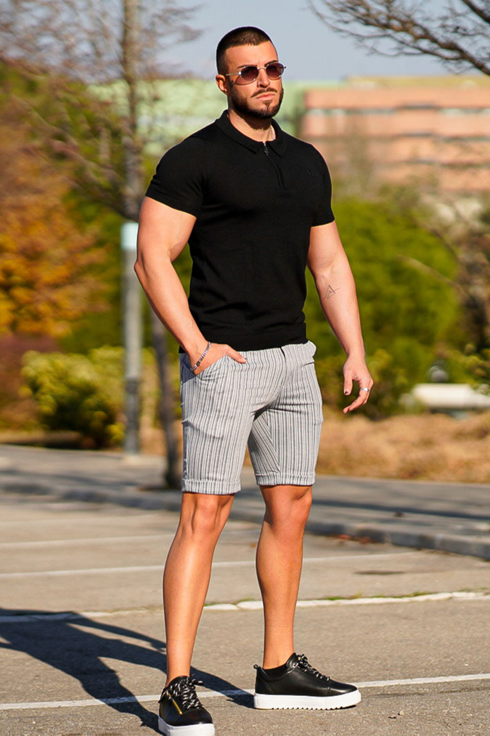 Classy Chino Shorts - Sophisticated Gray