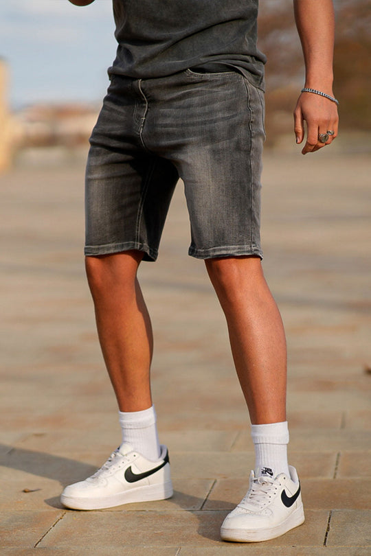 Denim Shorts - Urban Gray