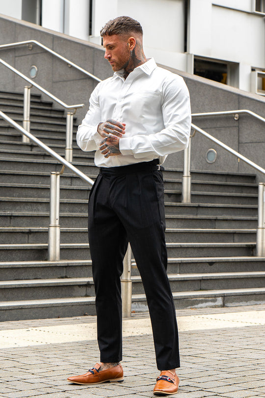 Men's White Dress Shirt - Fashionable