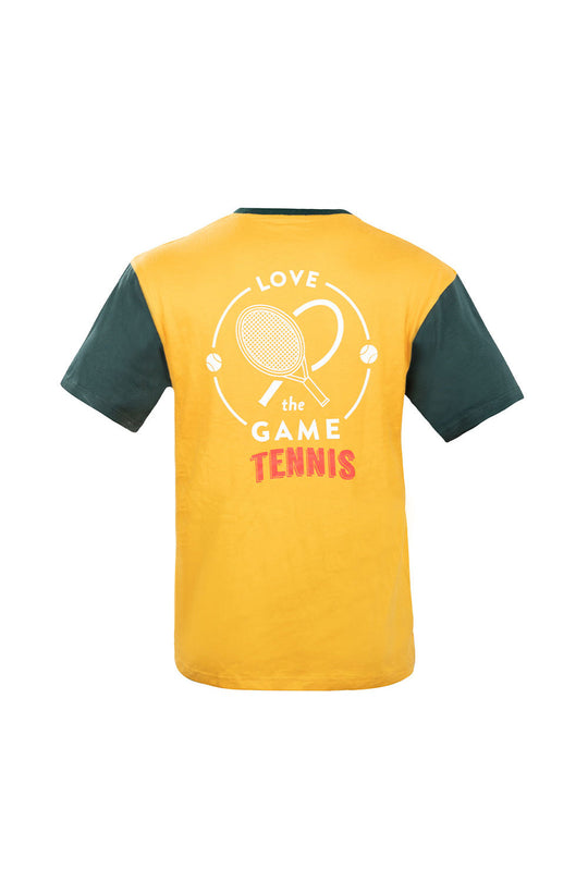 Men's Crew Neck T-shirt - Yellow