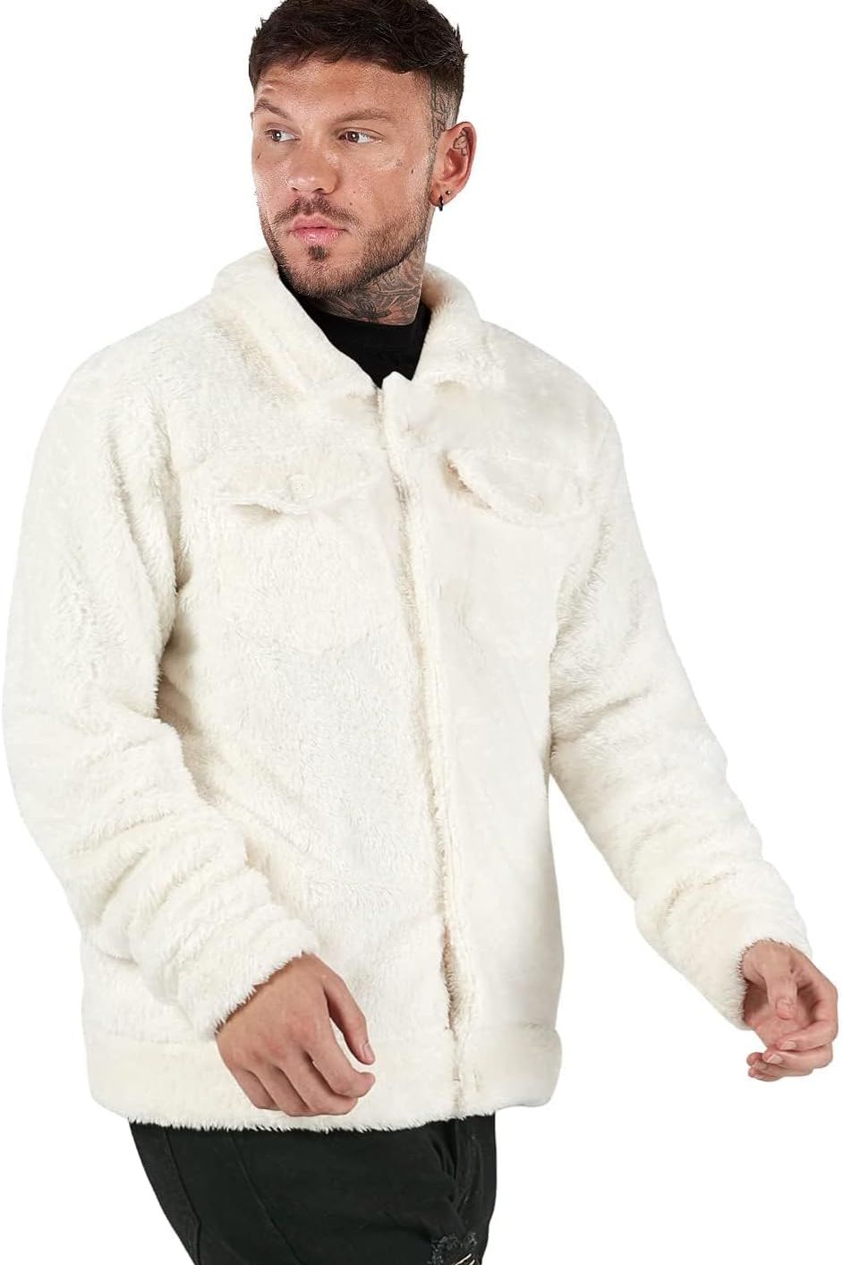 Highland Sherpa Refined Coat - White