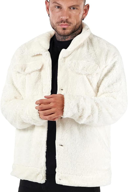 Highland Sherpa Refined Coat - White