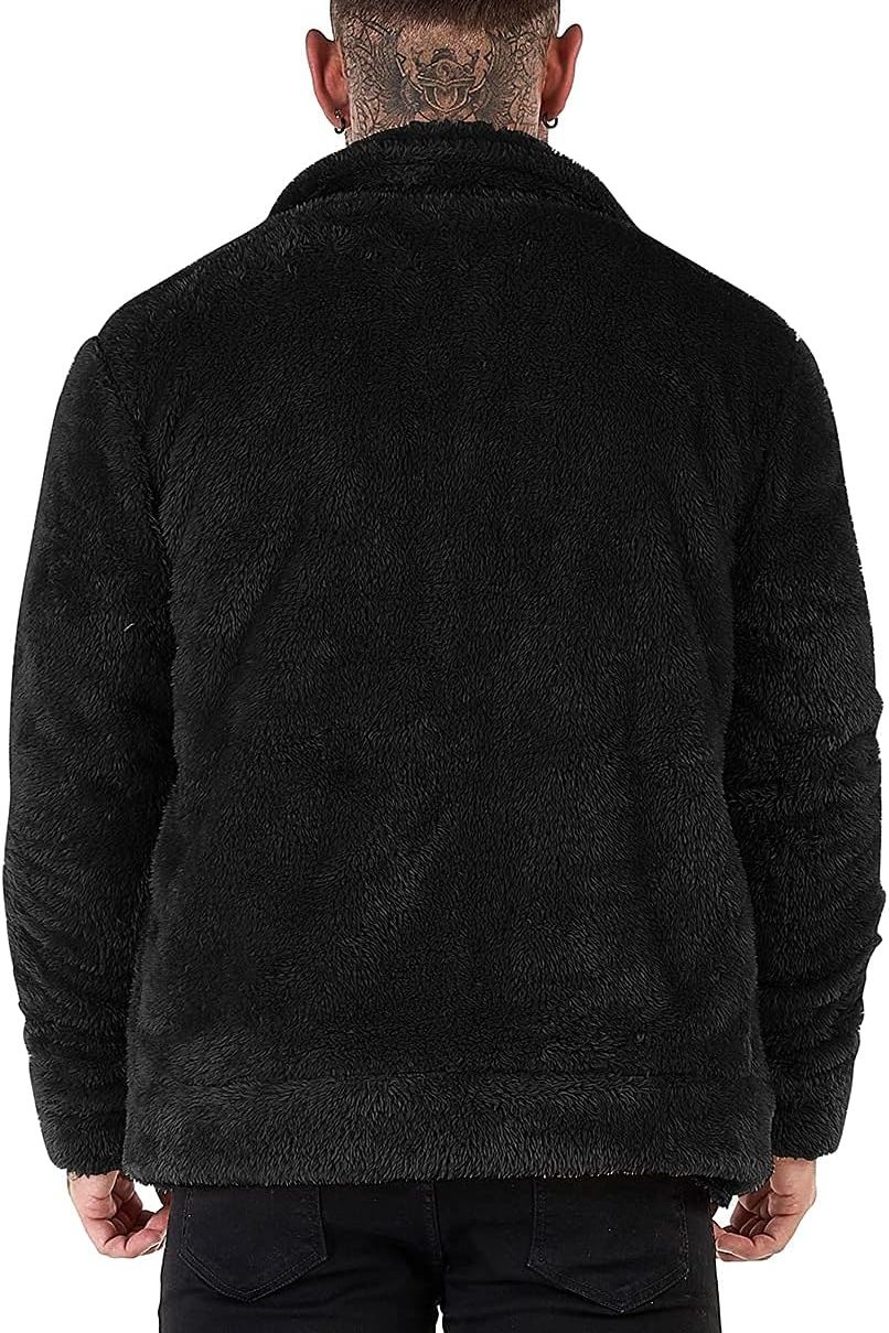 Highland Sherpa Refined Coat - Black