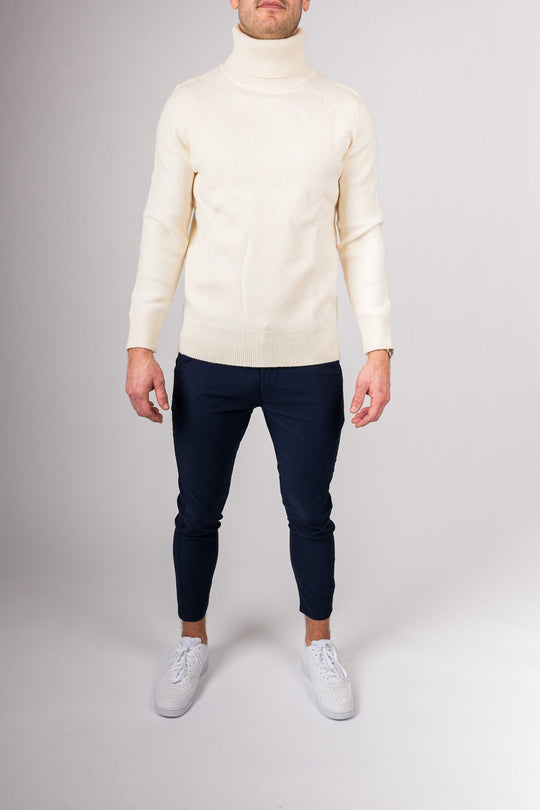 Giorgio's Turtleneck Sweater - White