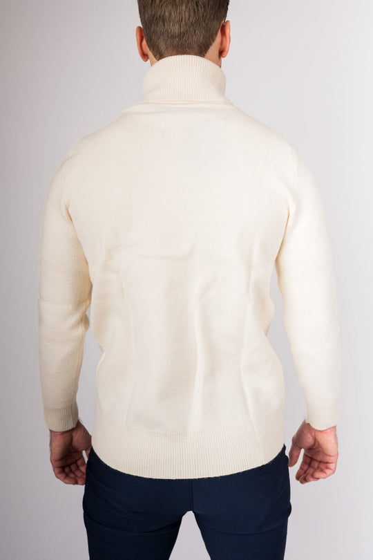 Giorgio's Turtleneck Sweater - White