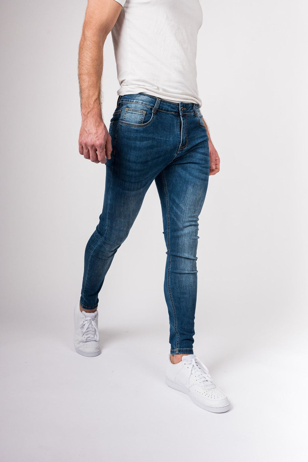 Urban Slim Jeans - Mörkblå