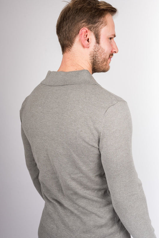 Crestline Modern Zip Sweater - Gray