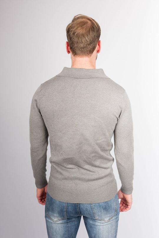 Crestline Modern Zip Sweater - Gray