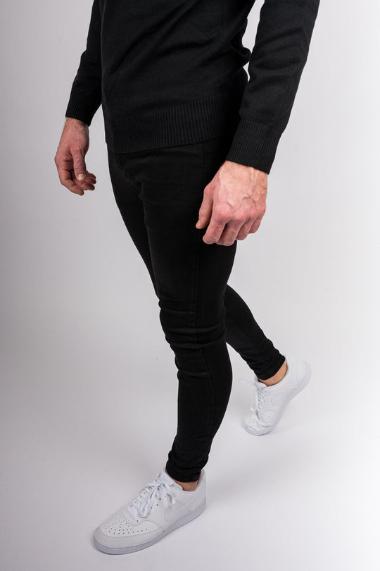 Urban Slim Jeans - Svart