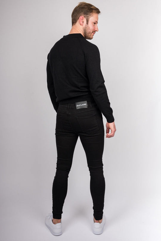 Urban Slim Jeans - Svart