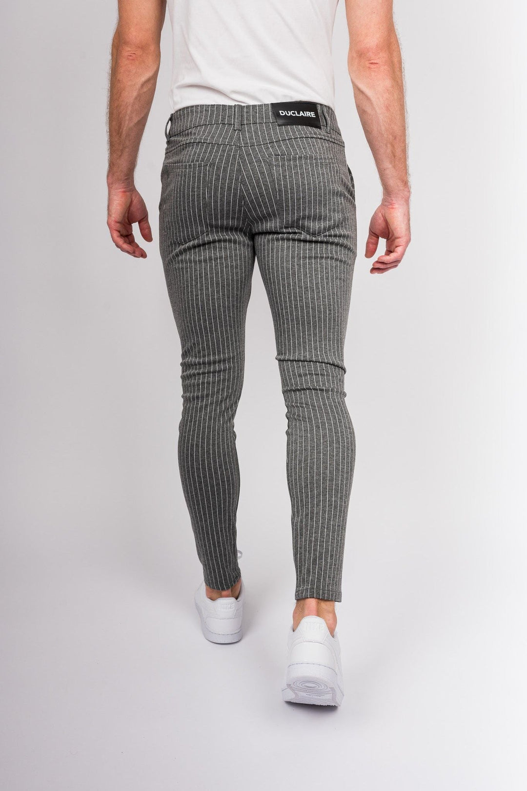 Metro Streamline Chinos - Gray with lines