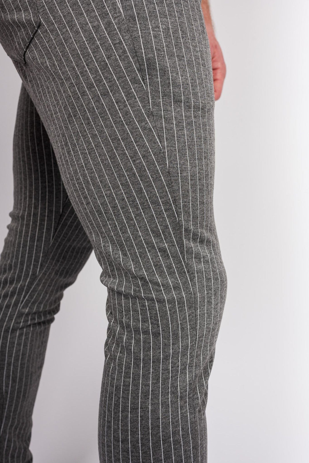 Metro Streamline Chinos - Gray with lines