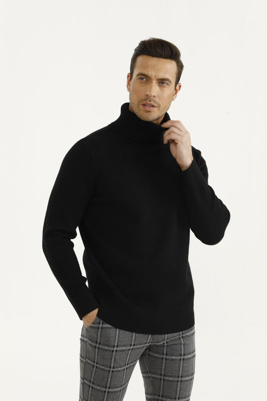 Giorgio's Turtleneck Sweater - Black