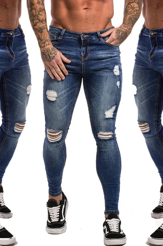 Indigo Intrigue Ripped Jeans - Navy blue