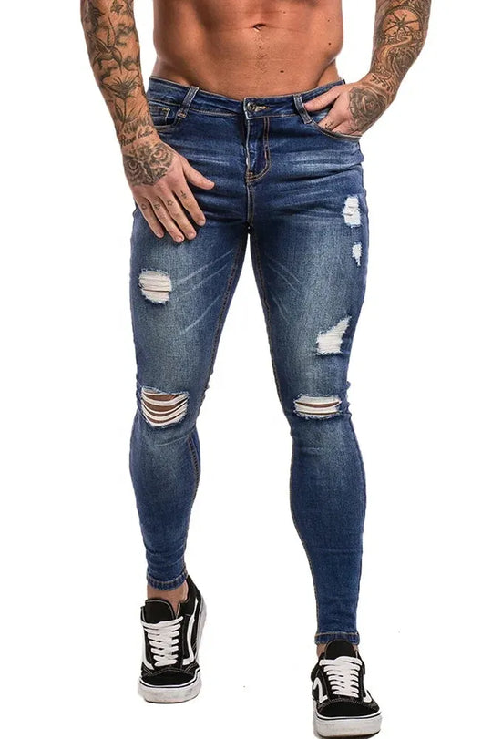 Indigo Intrigue Ripped Jeans - Navy blue