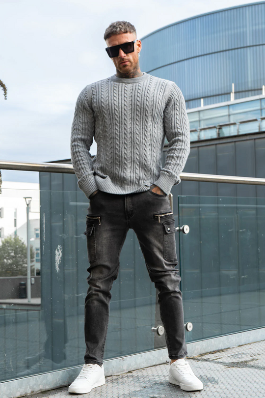 Aspen Luxe Sweater - Gray